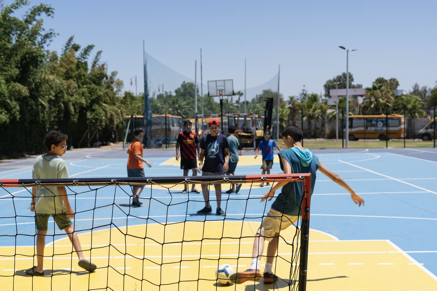 Jeux de ballon au camp