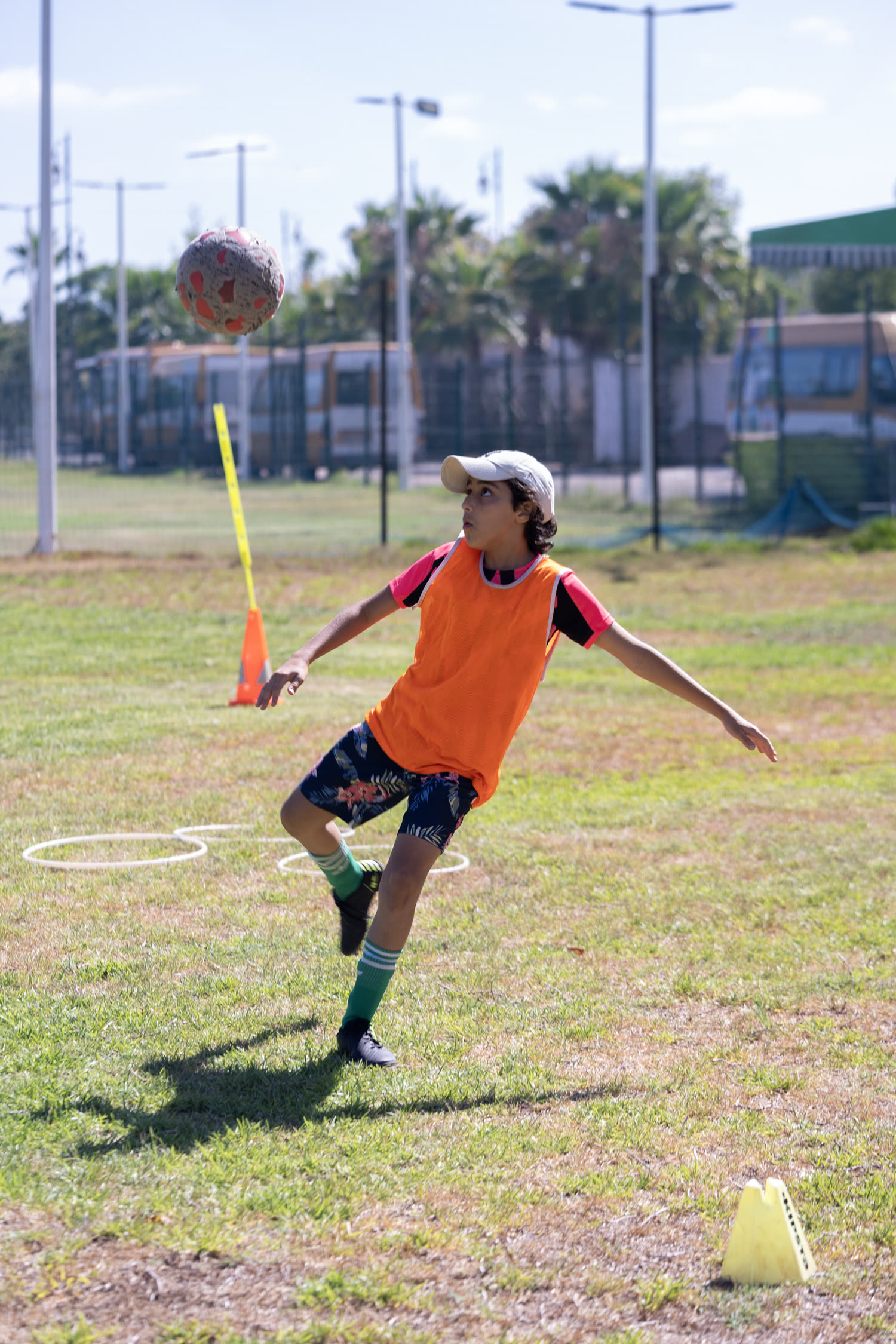 Match de football au camp