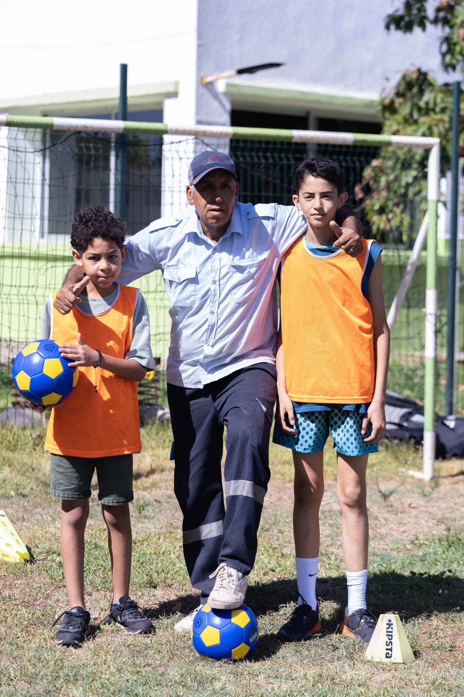 Football au camp d'été