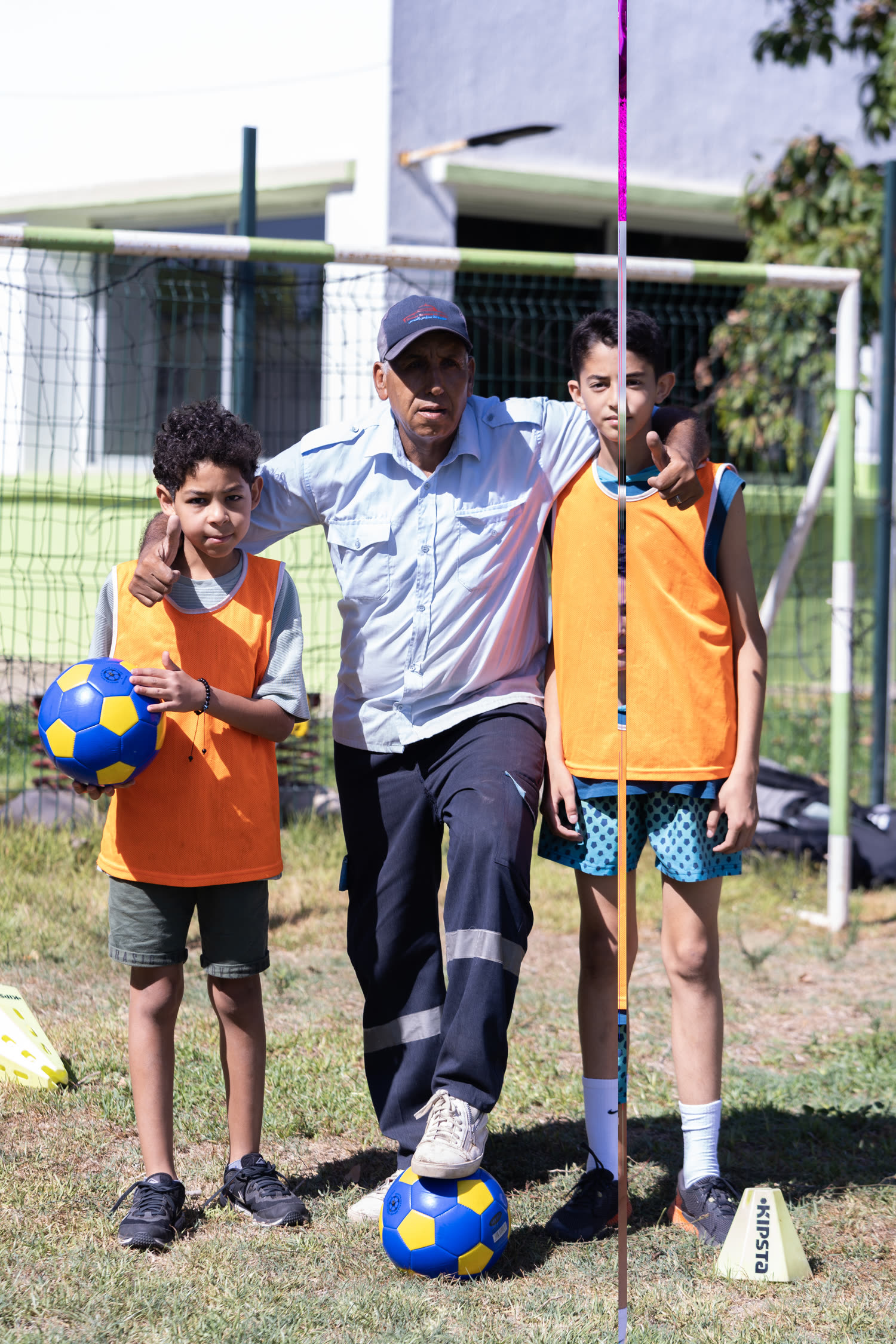 Football au camp d'été