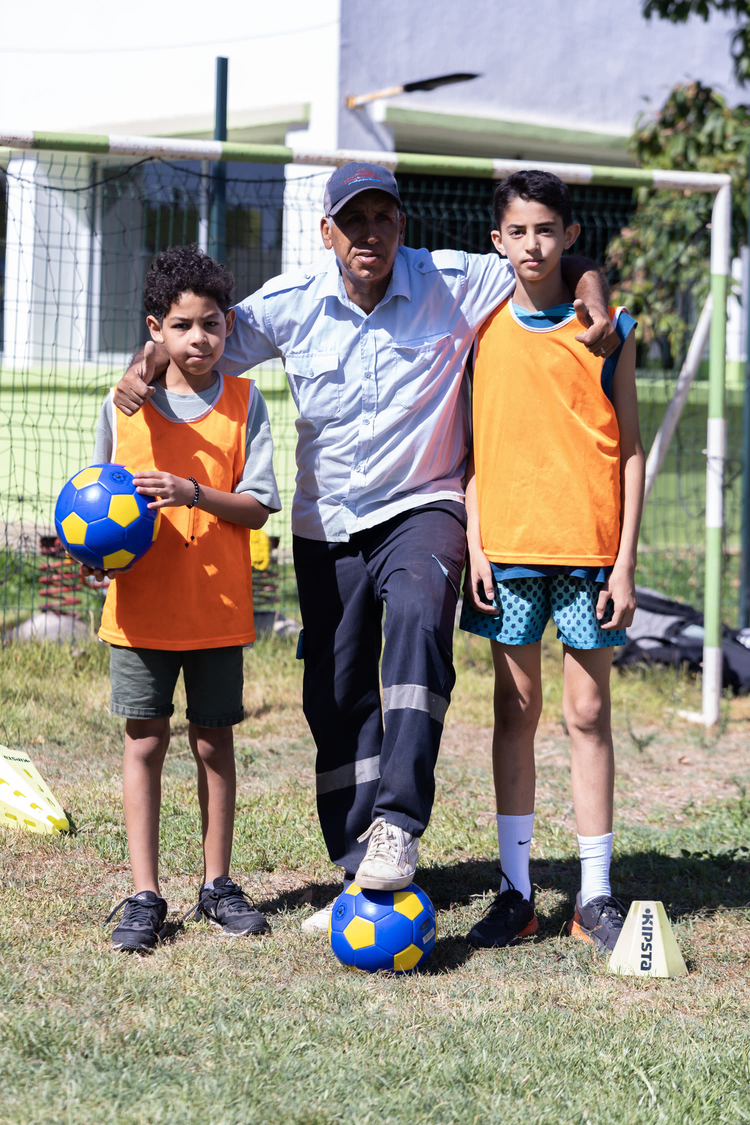 Football au camp d'été