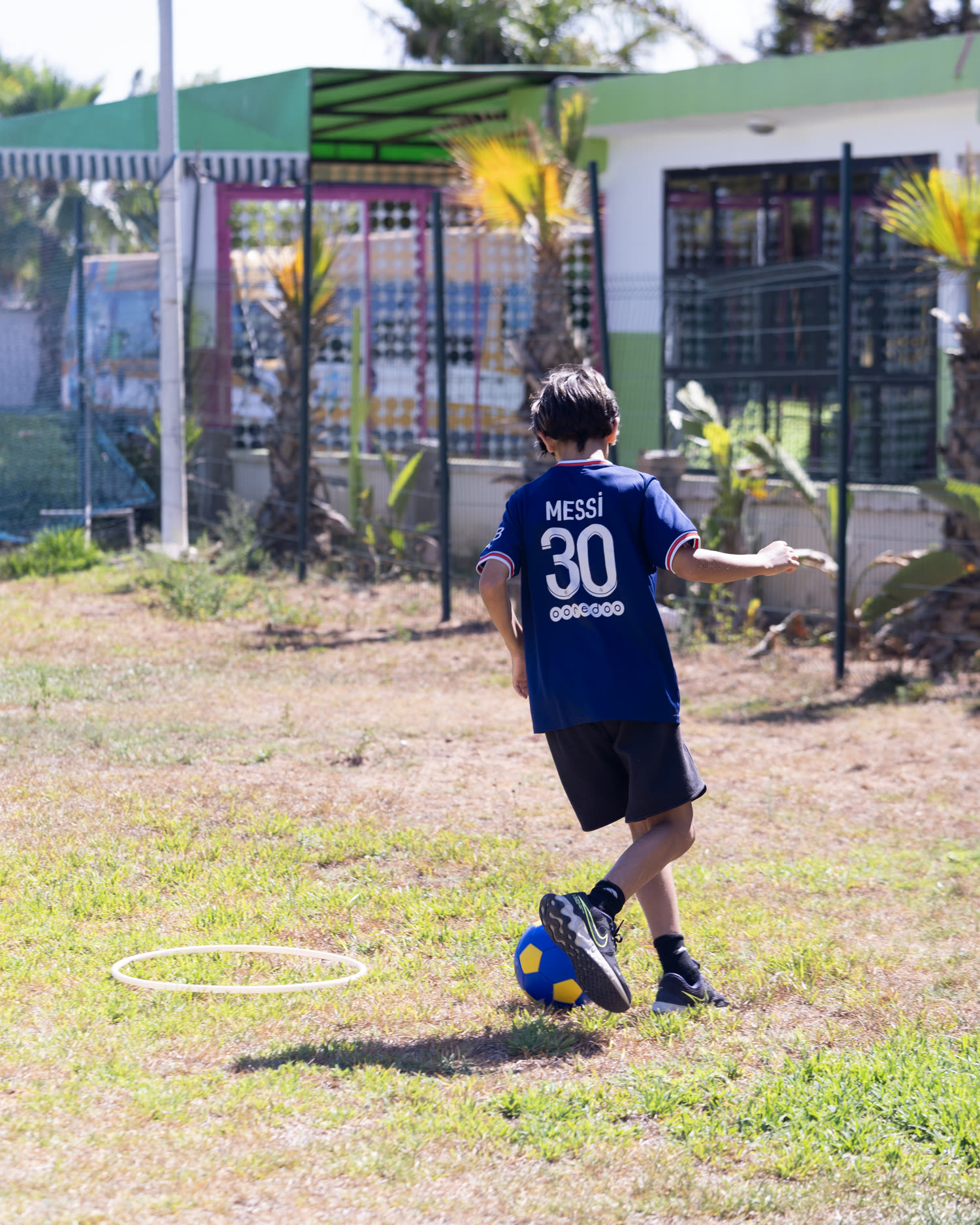 Football au camp d'été