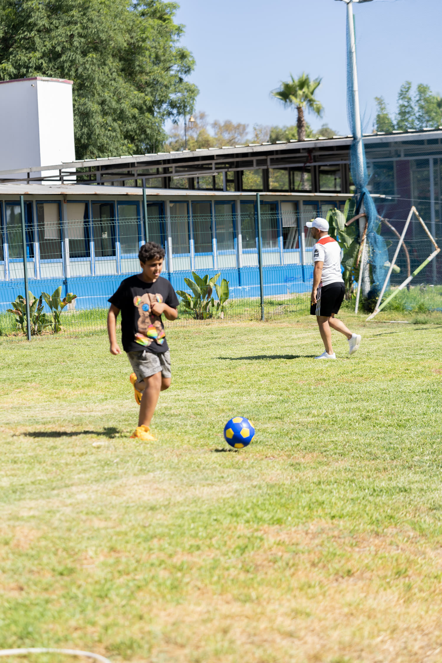 Football au camp d'été