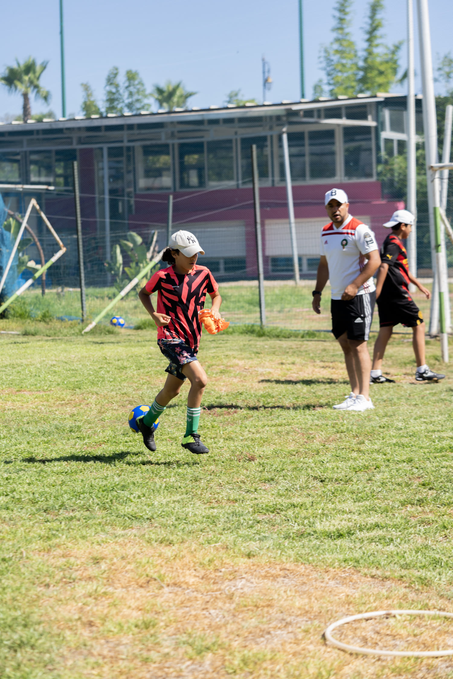 Football au camp d'été