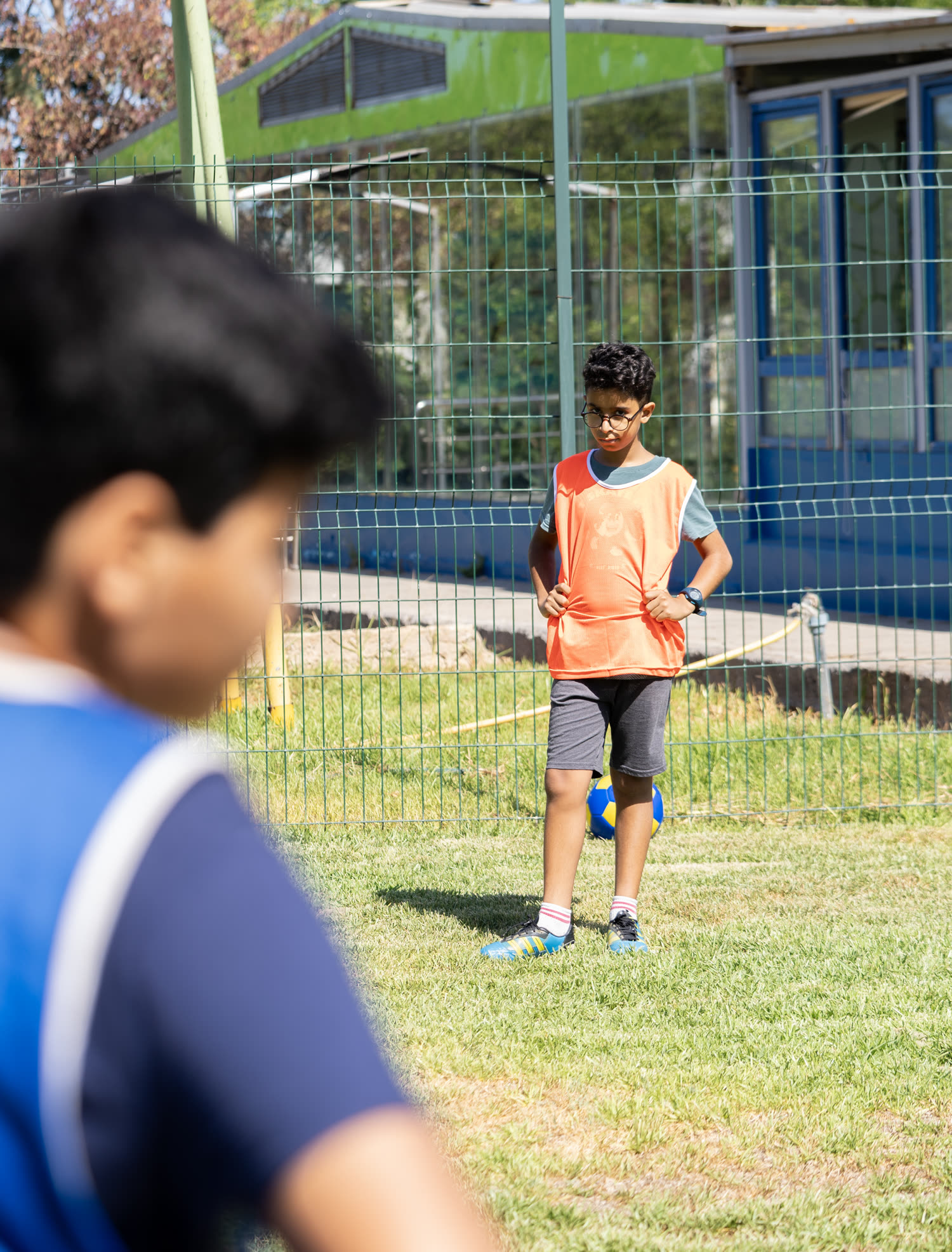 Football au camp d'été