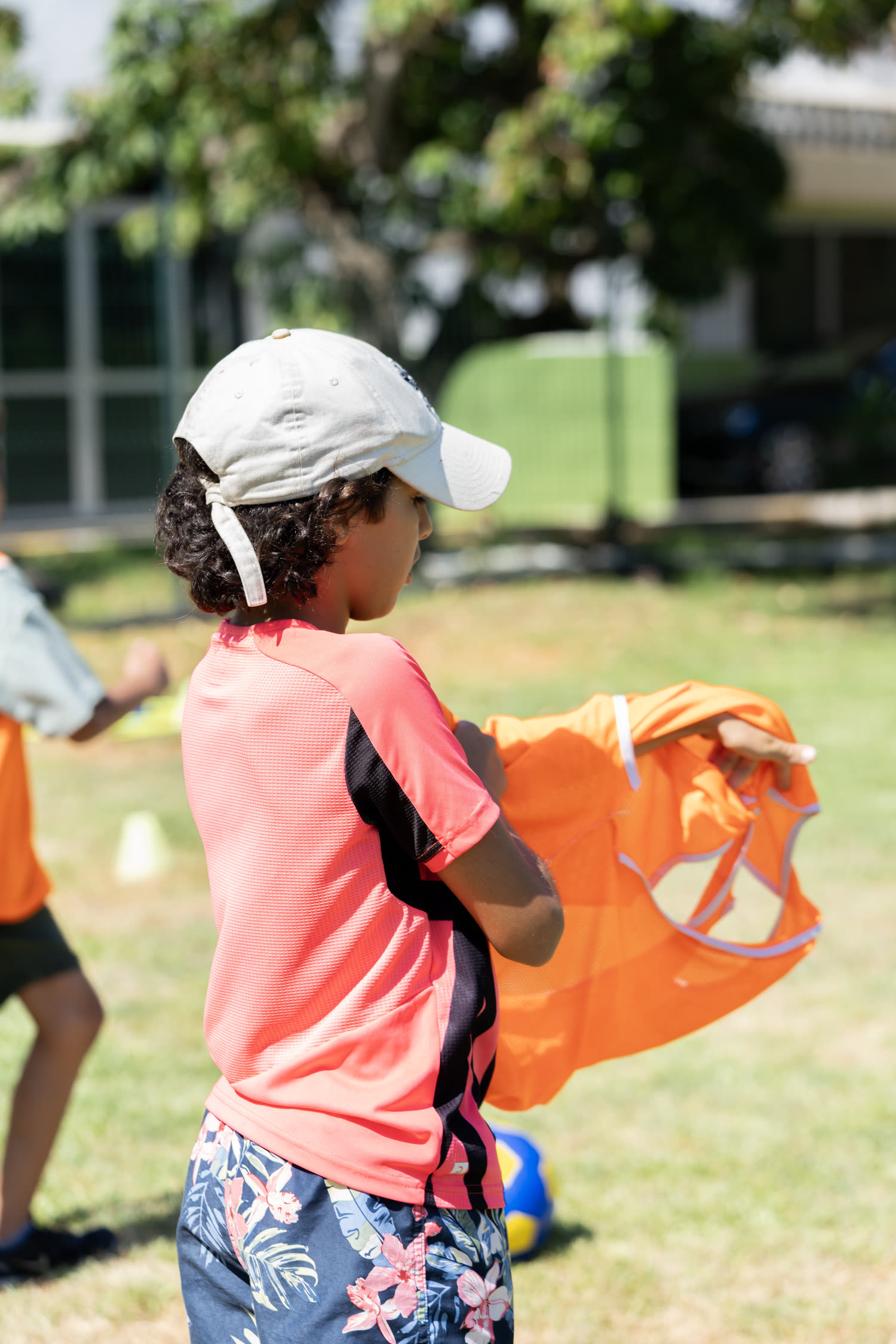 Football au camp d'été