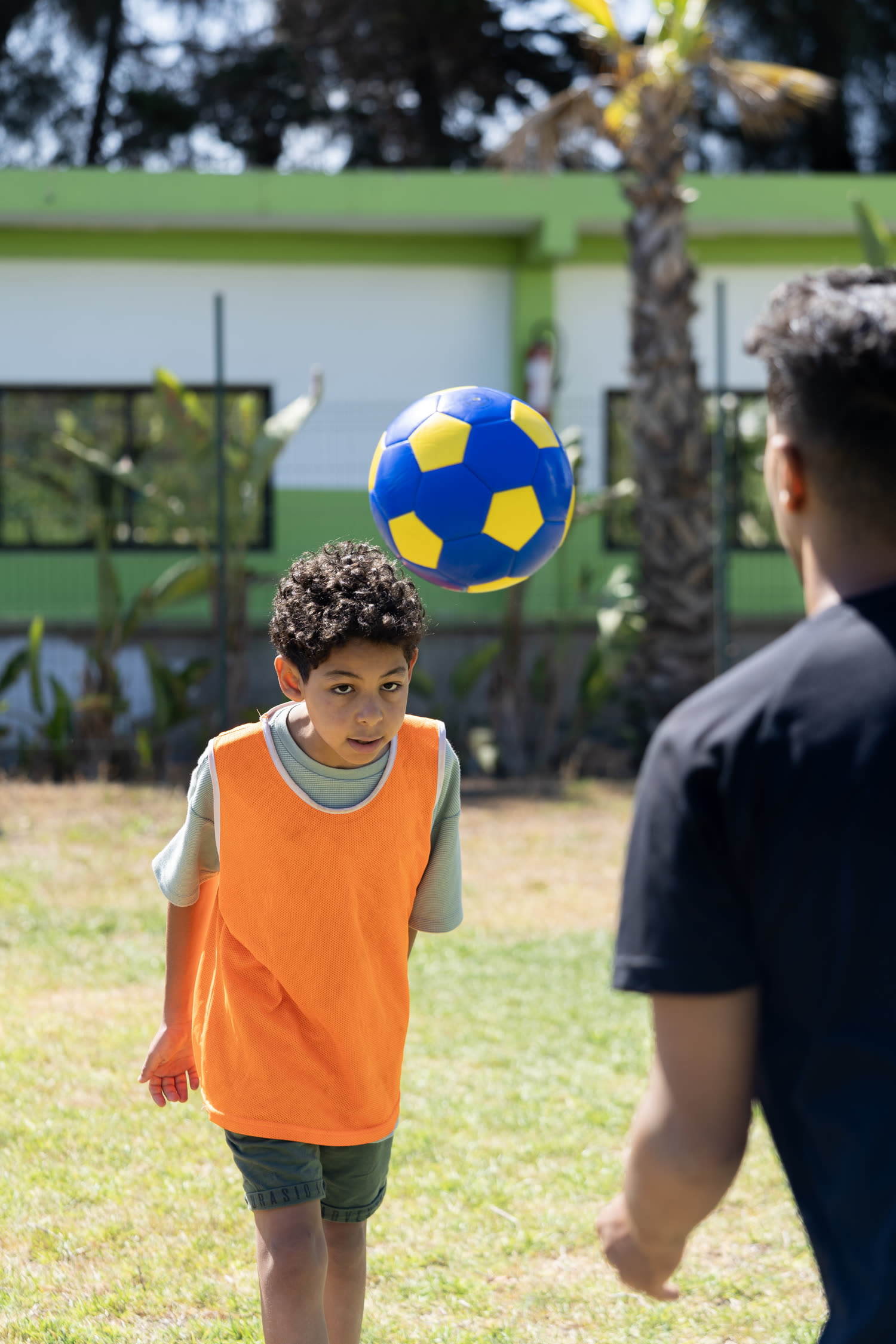 Football au camp d'été