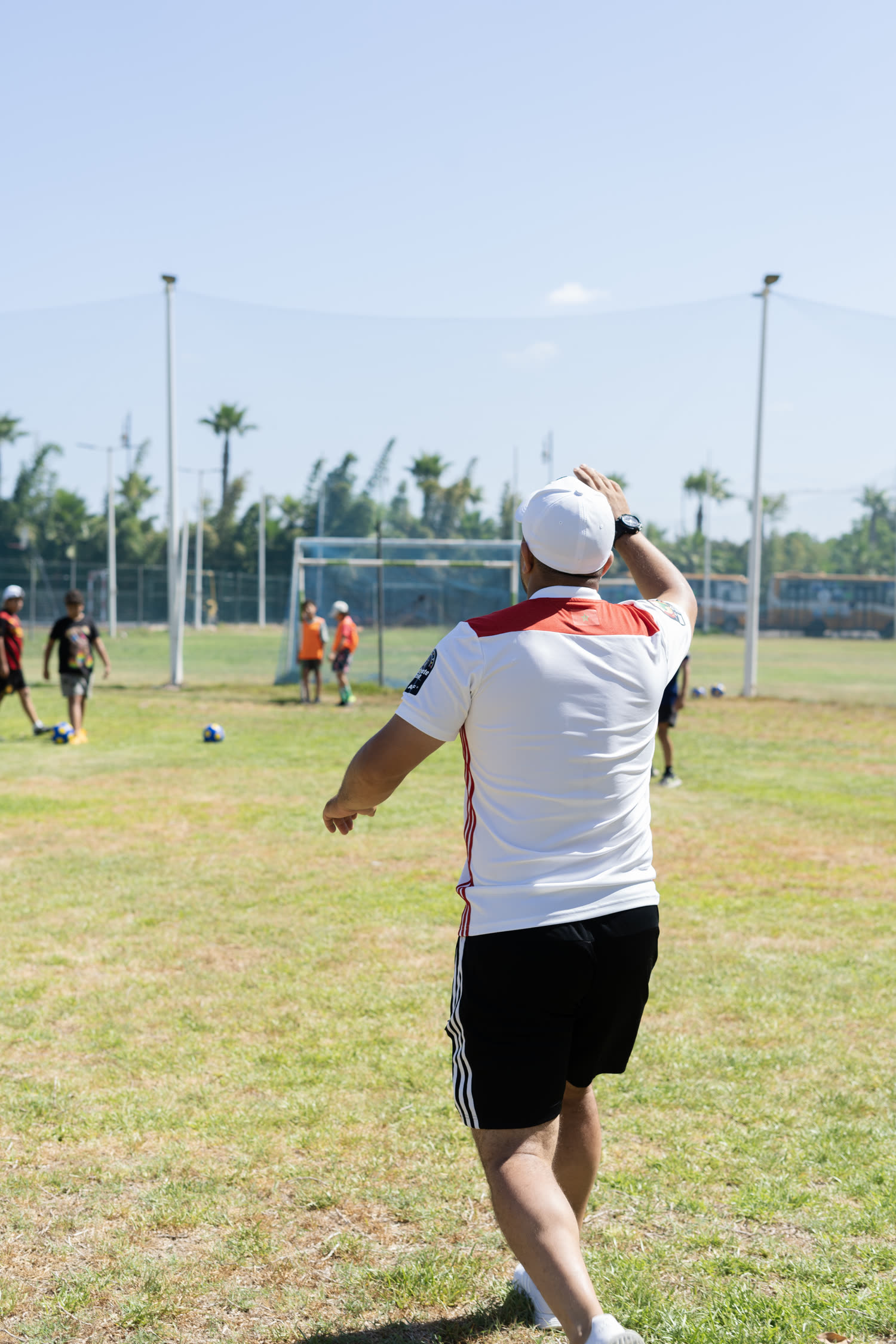 Football au camp d'été
