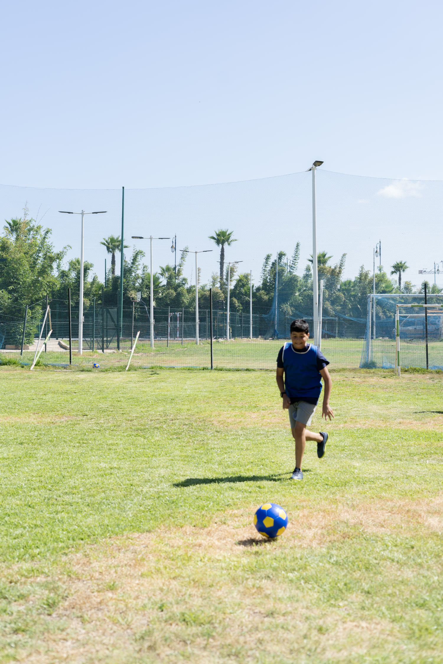 Football au camp d'été