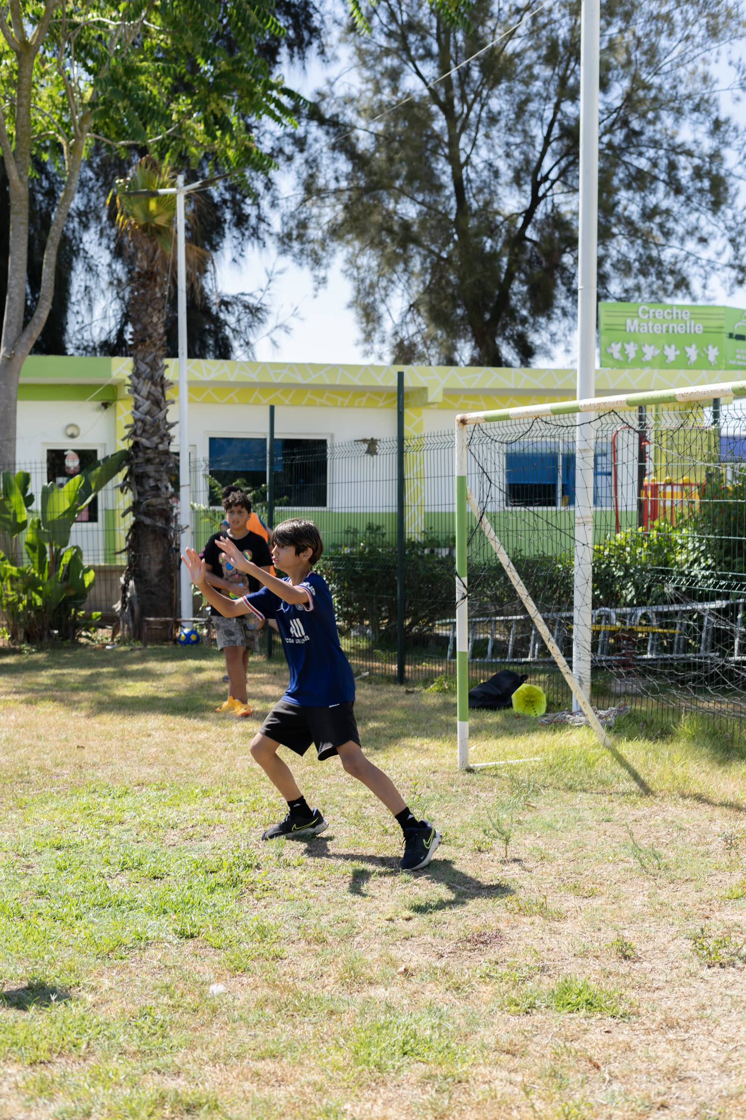 Football au camp d'été