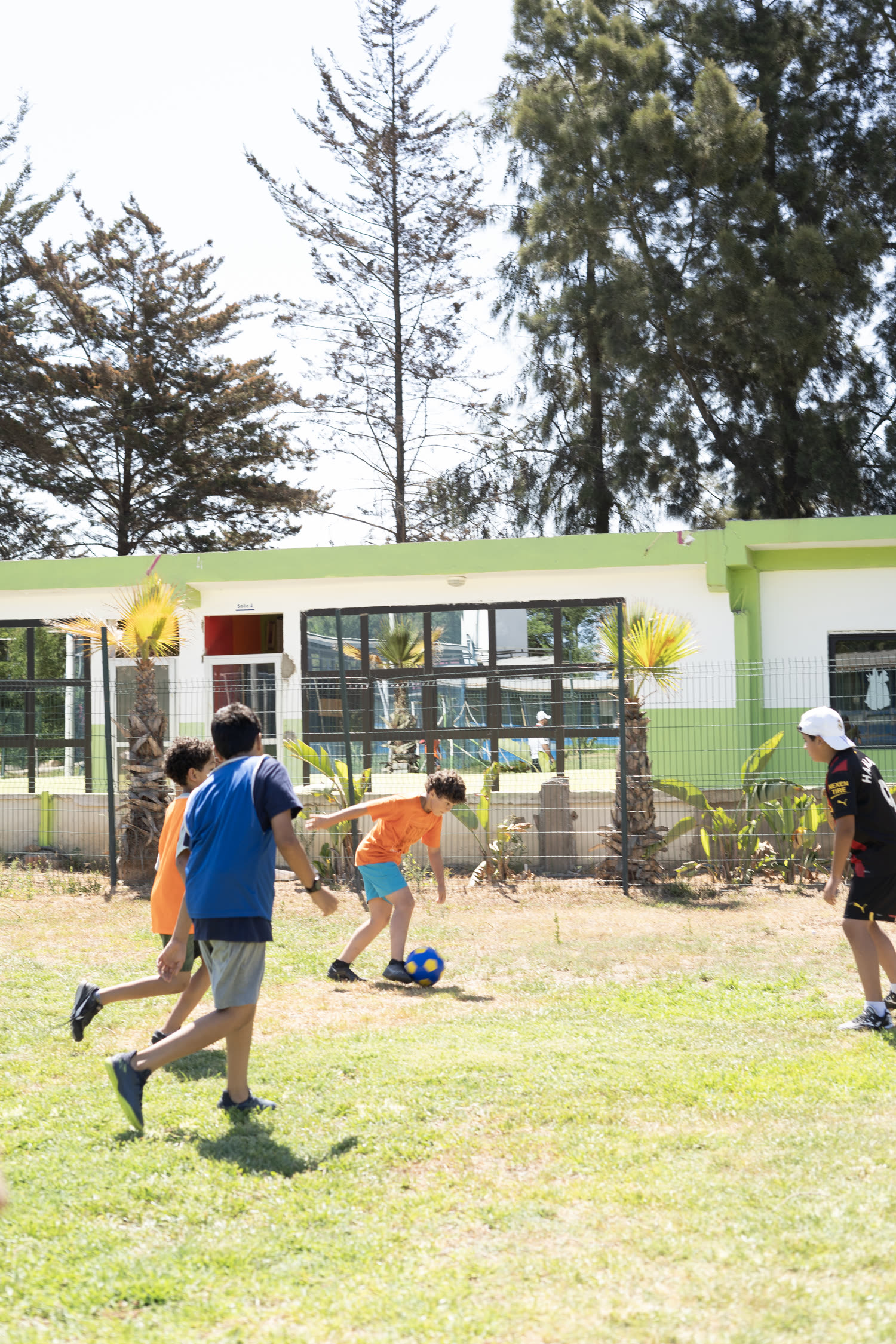 Football au camp d'été