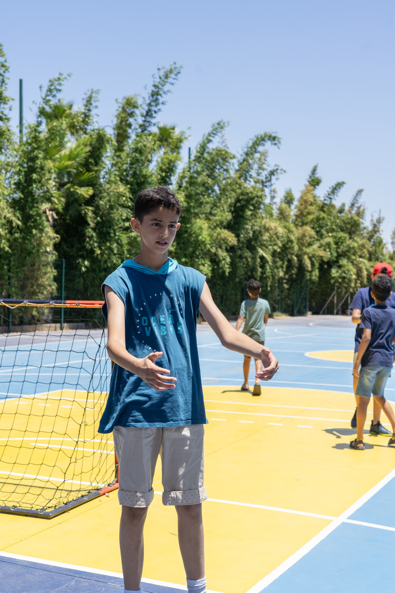 Football au camp d'été
