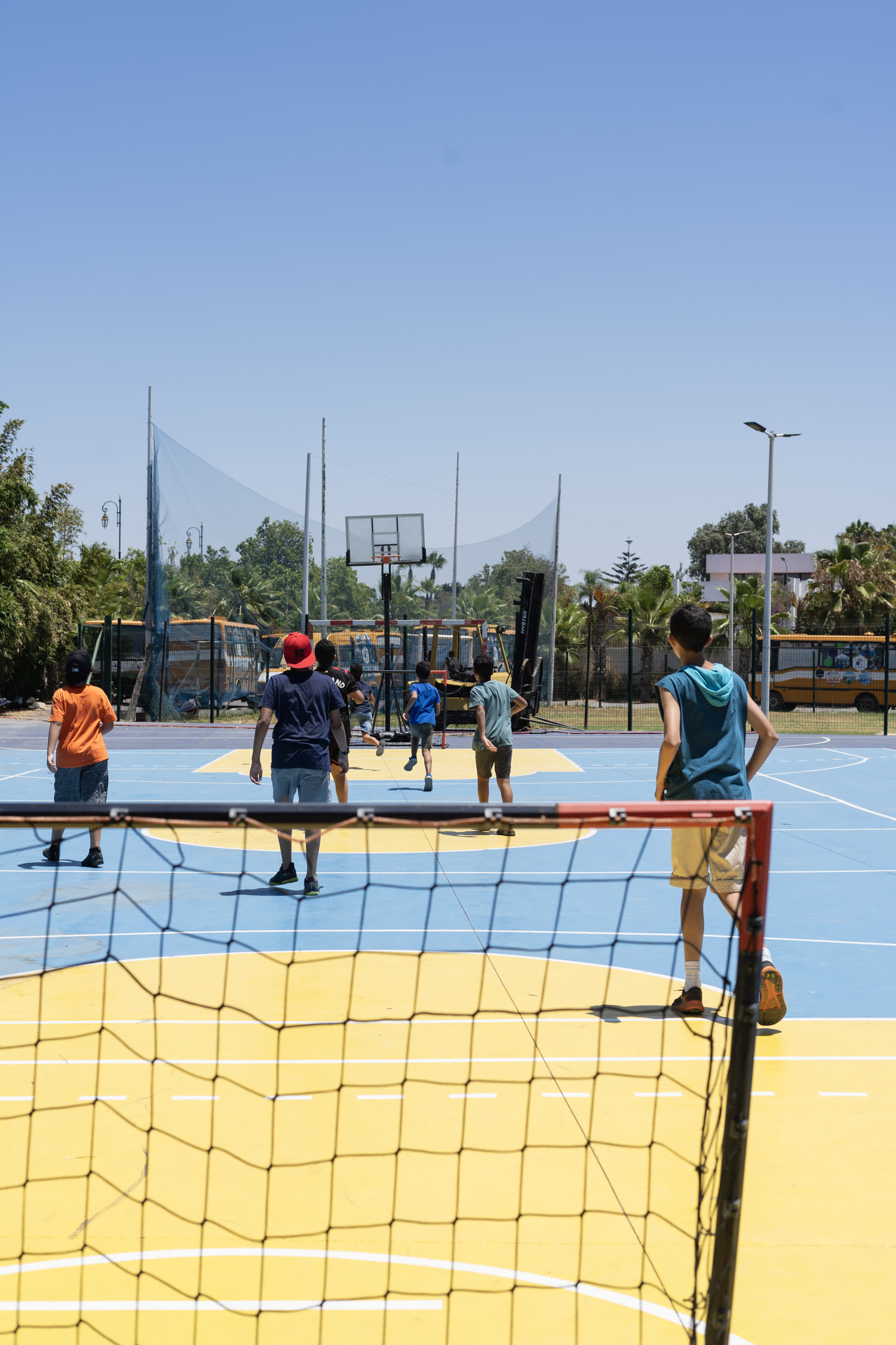 Football au camp d'été