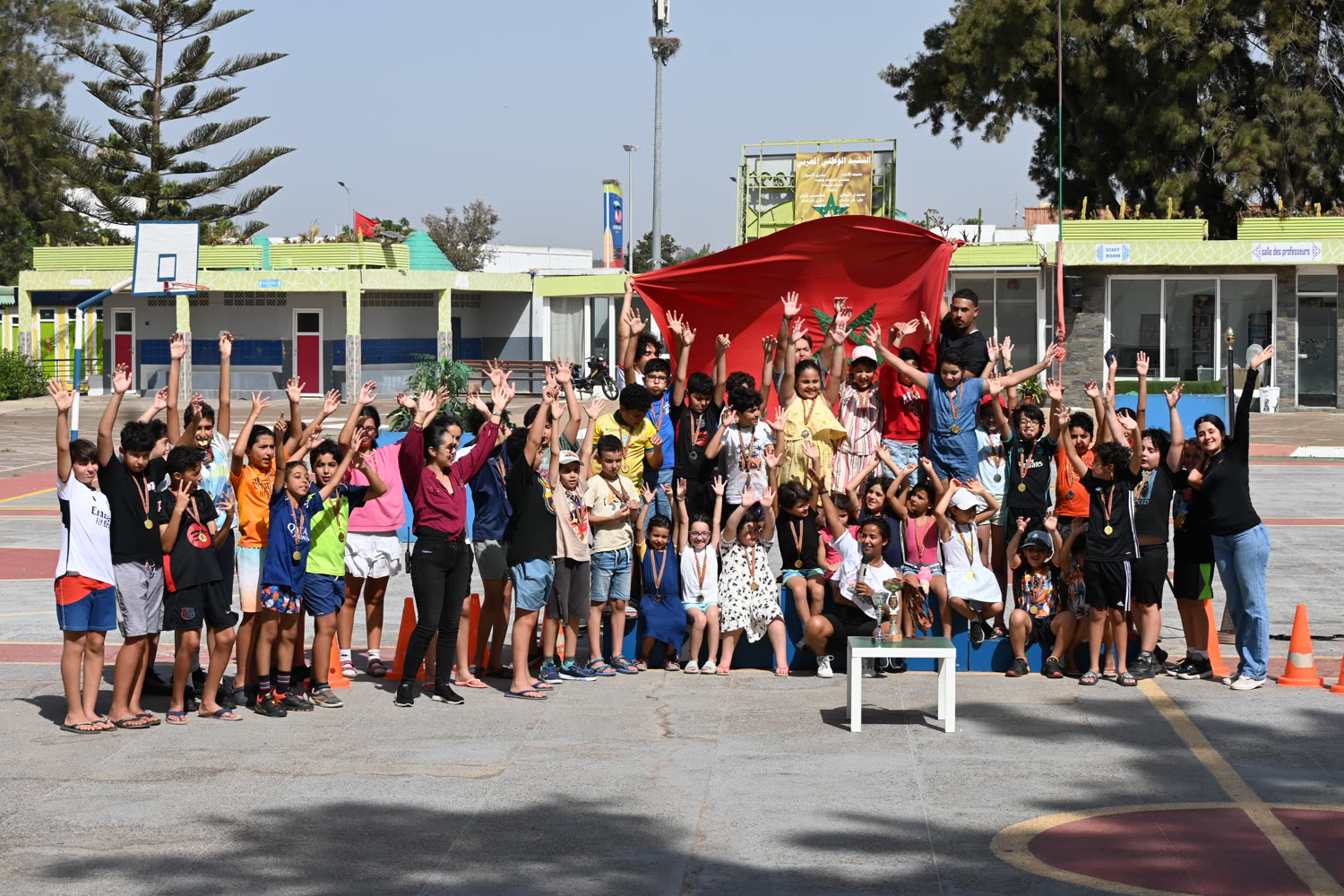 Le campus du camp à Rabat