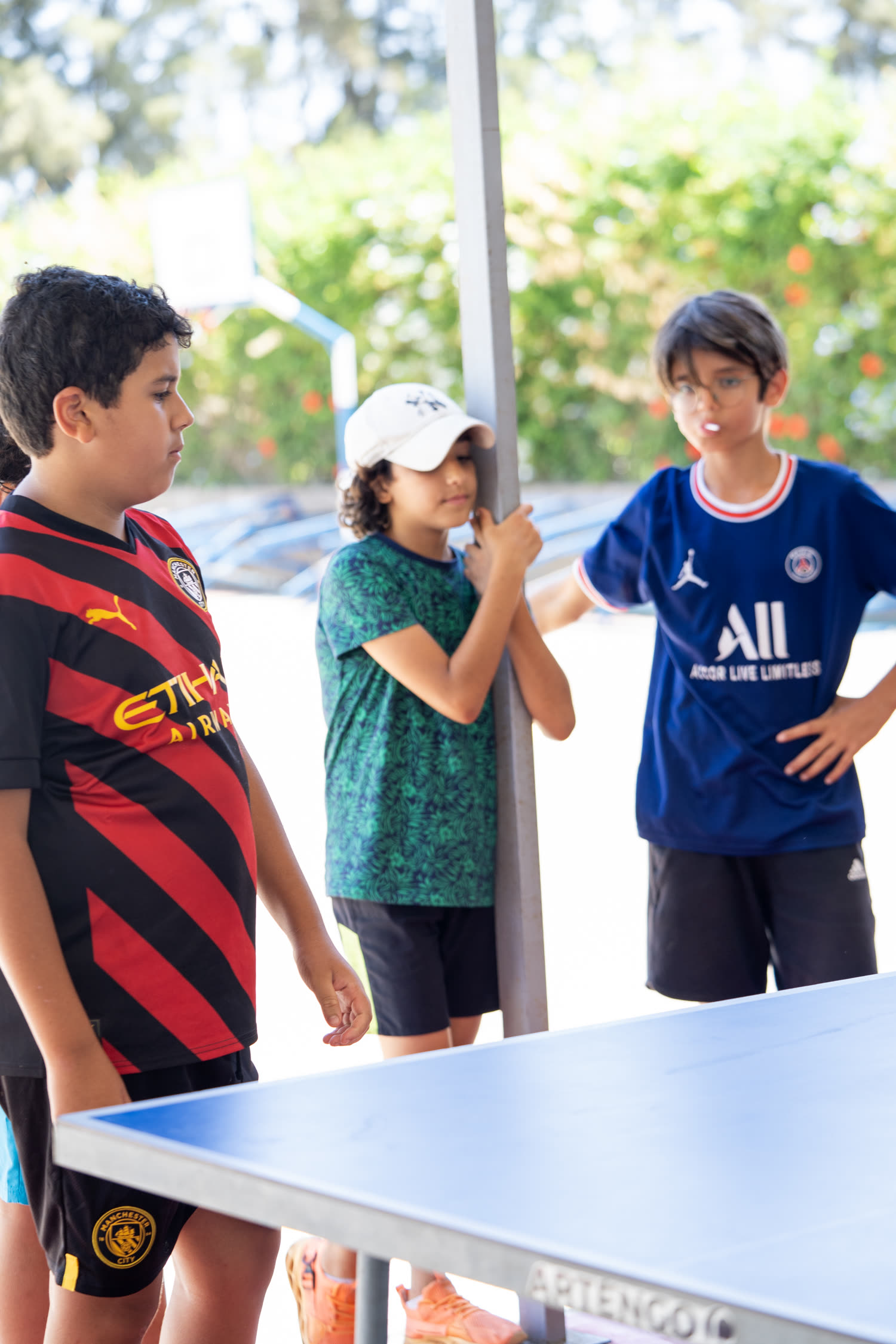 Tennis de table au camp