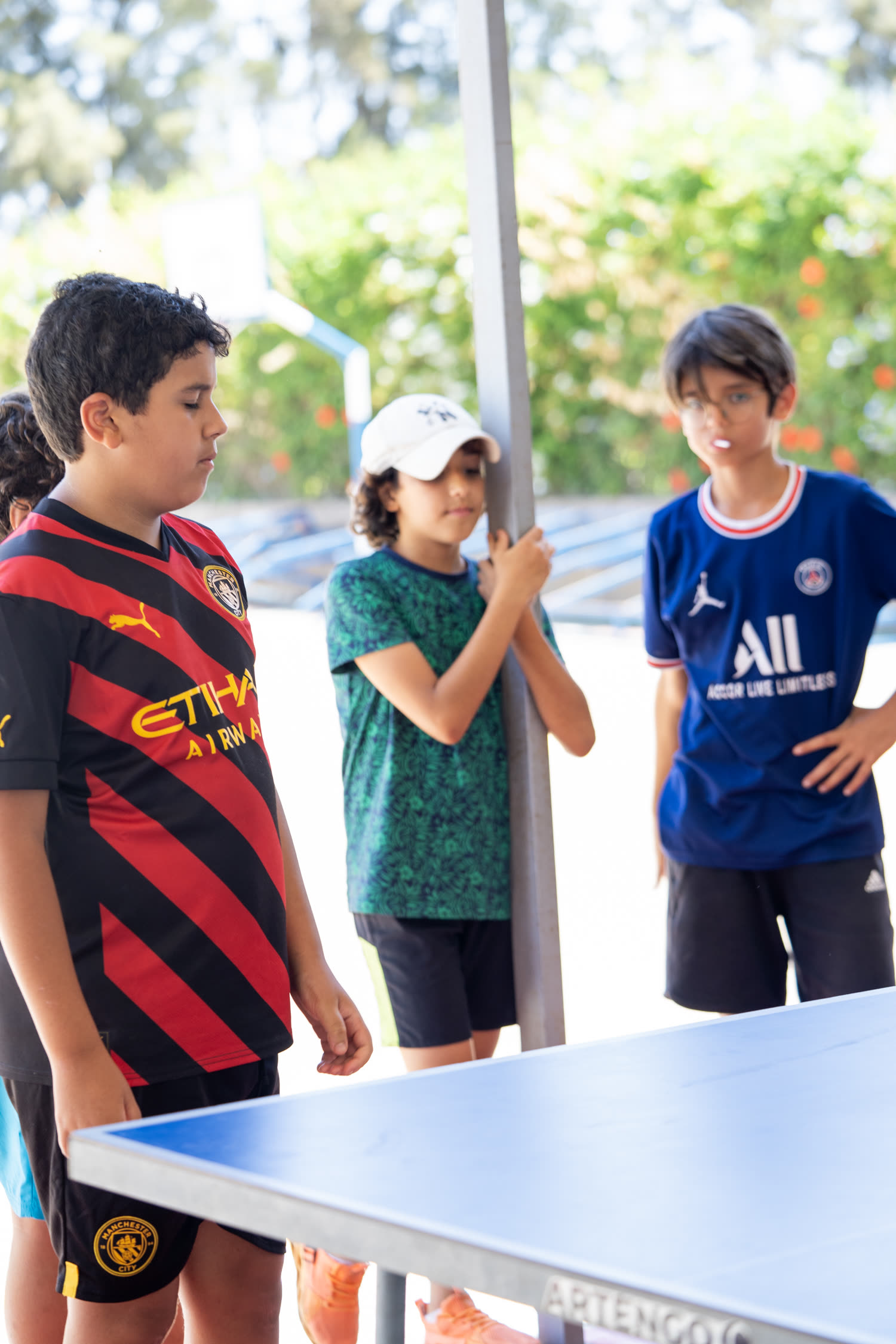 Tennis de table au camp