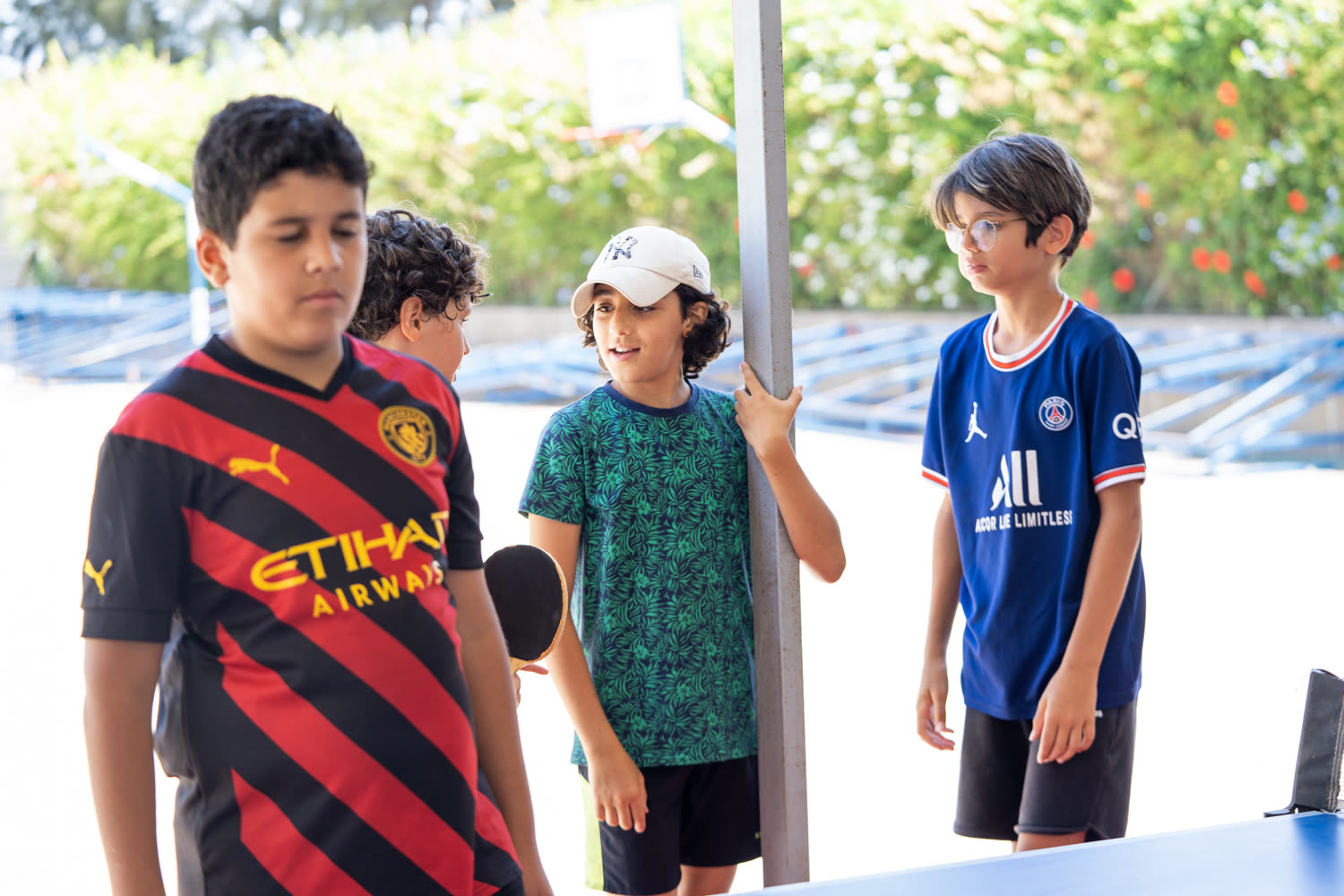 Tennis de table au camp