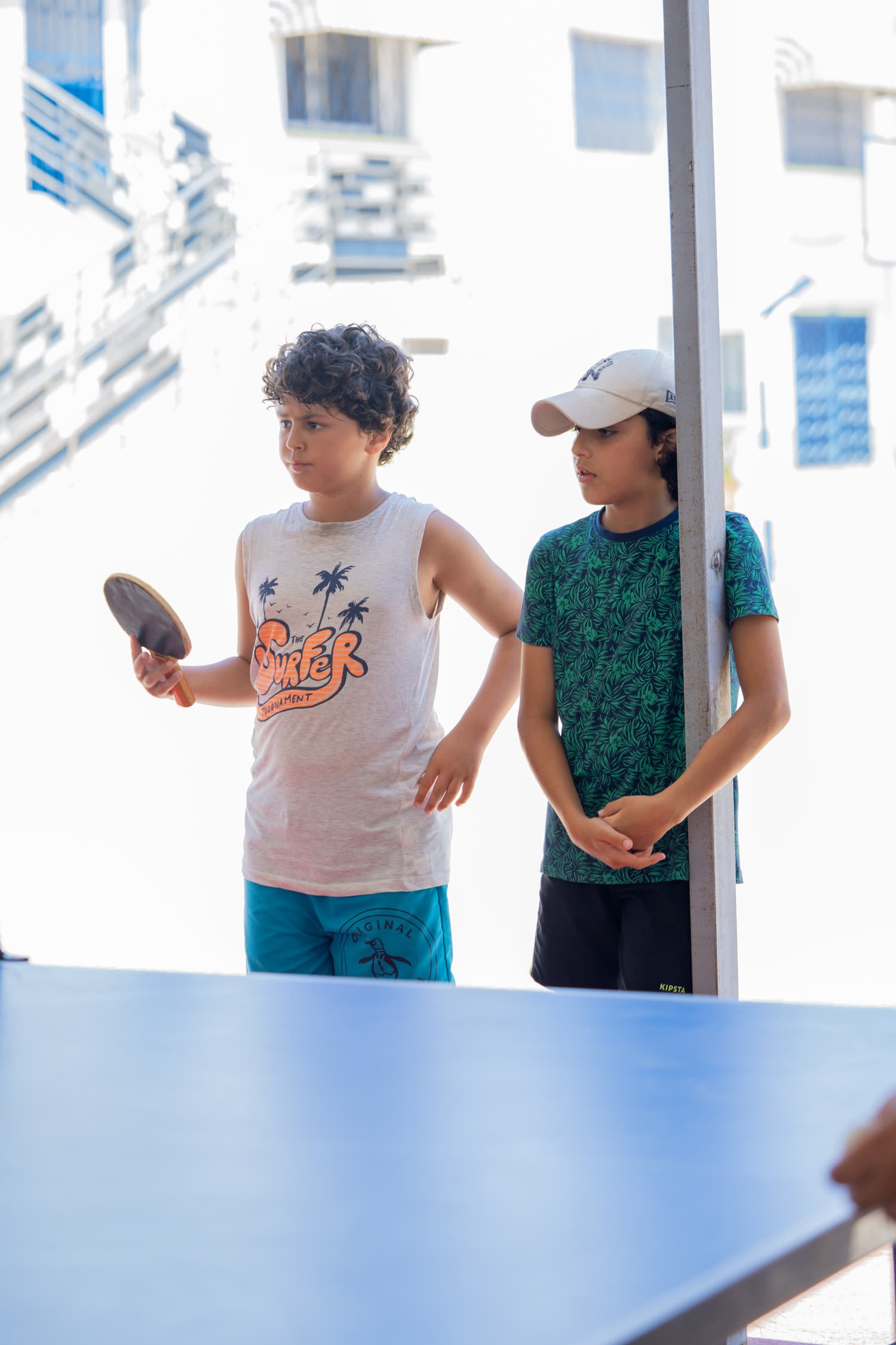 Tennis de table au camp