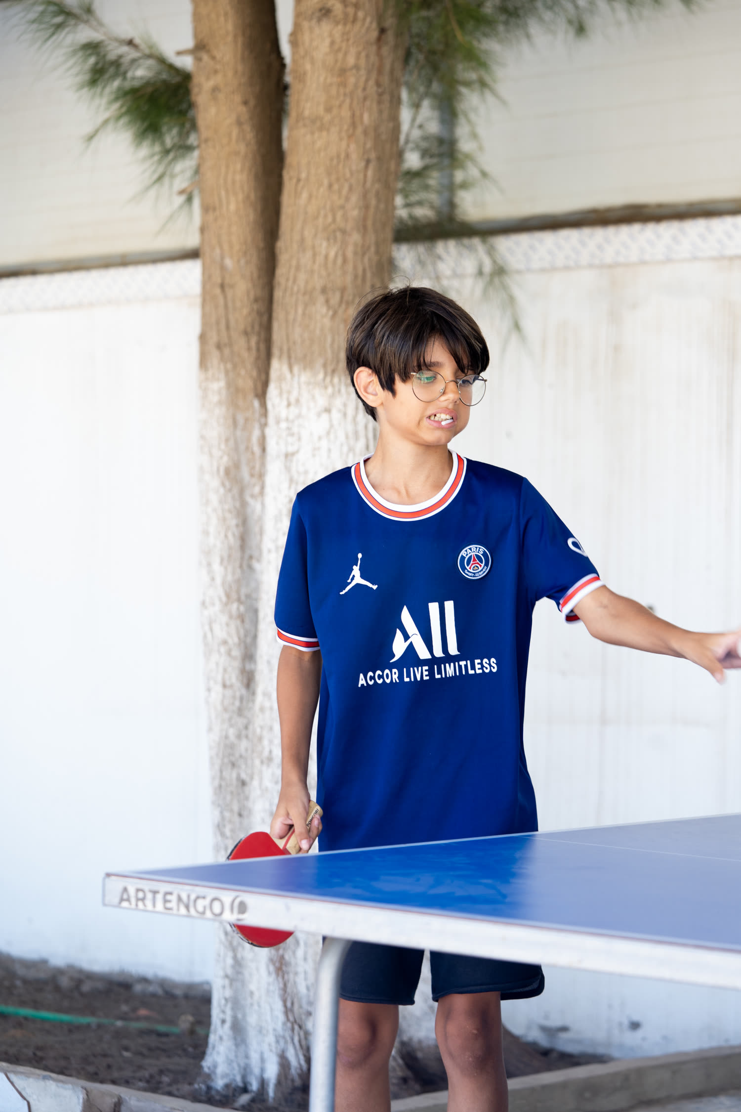 Tennis de table au camp